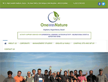 Tablet Screenshot of onewithnature.co.in